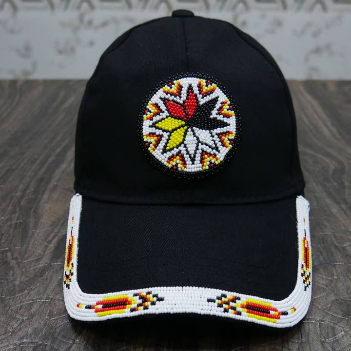 KANGURAH - Wholesale Baseball Cap - Unisex - Native American Beaded cap Beaded Baseball cap Beaded Hat