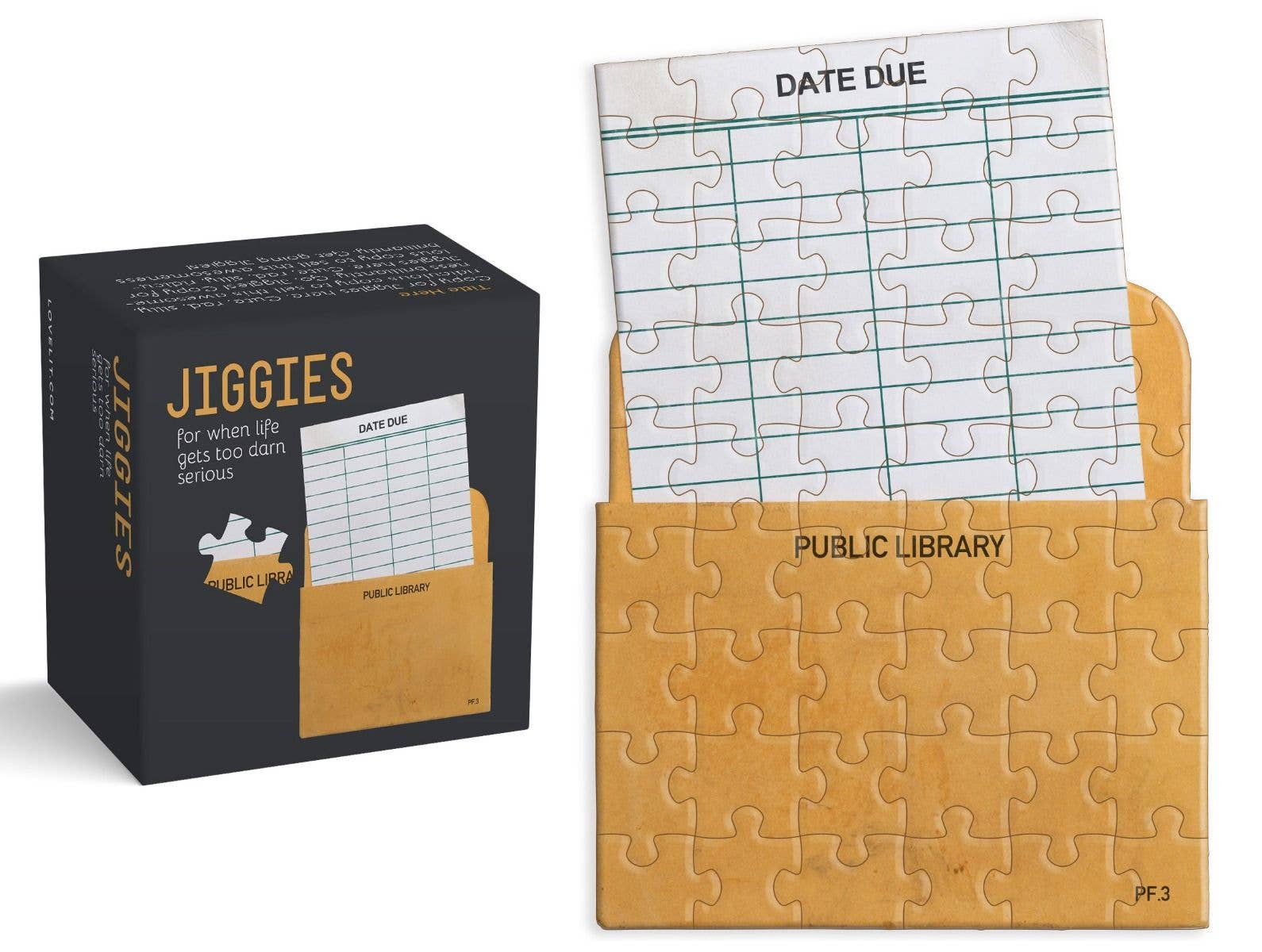 Gibbs Smith - Wholesale Puzzle - Adult - Library Card Jiggie Puzzle1