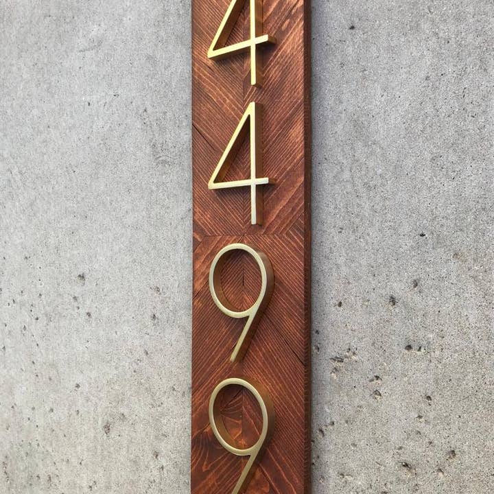 Address Numbers for wholesale by Azwoodwallart
