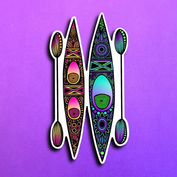 Kayak Sticker (WATERPROOF) for wholesale by Zenspire Designs