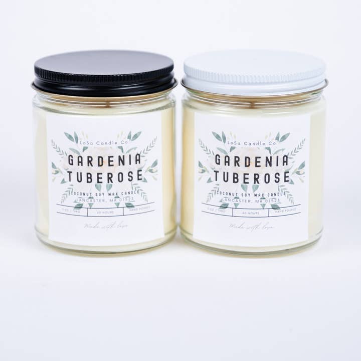 Gardenia Tuberose 7oz Klar Glasburk Ljus för wholesale av LoSa Candles