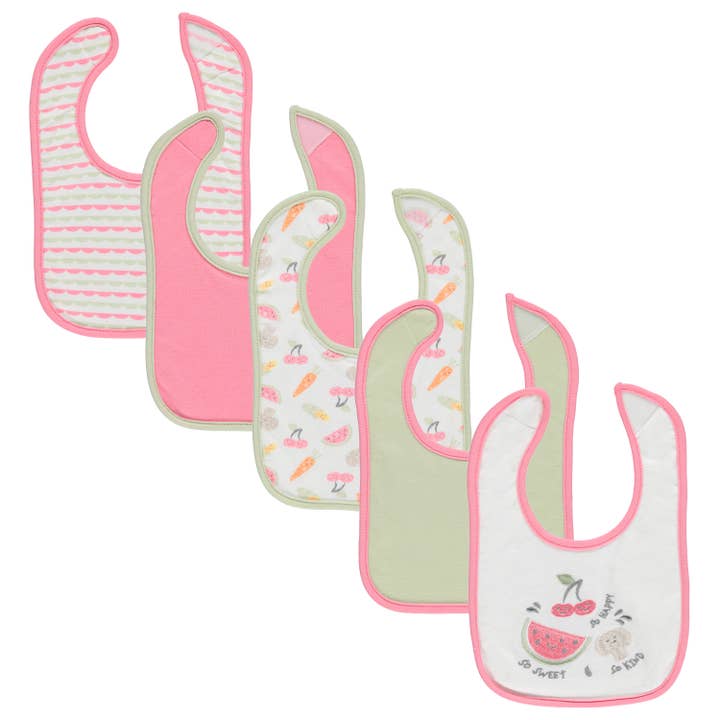 Cudlie Lätzchenset für Babys in verschiedenen Aufdrucken, 5er-Pack für den Großhandel von Cudlie Accessories