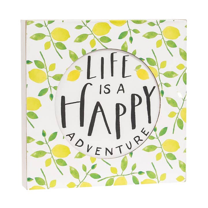 A vida é um sinal Happy Adventure Box por atacado de Col House Designs