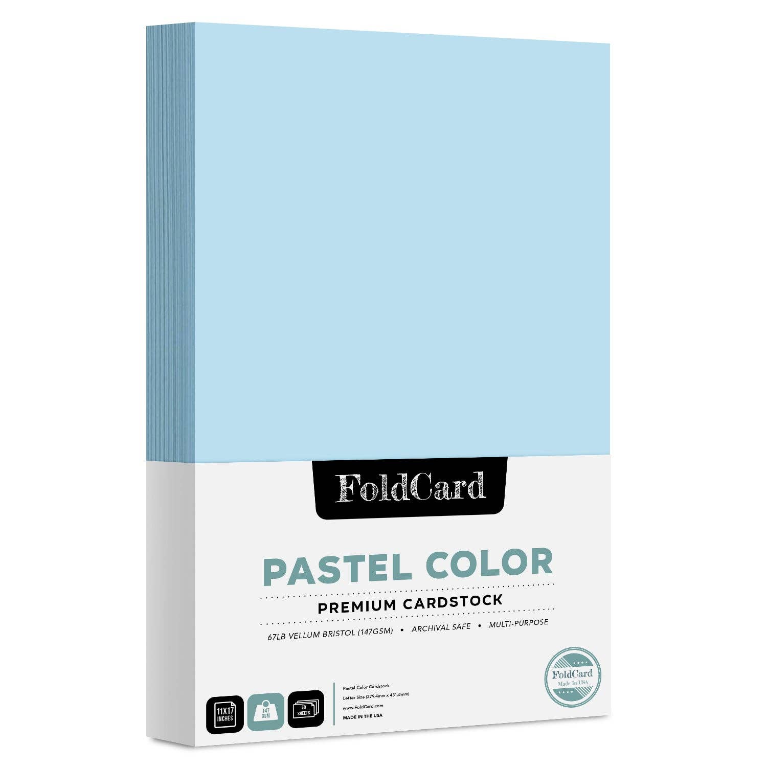 Fine Cardstock - Vente Matériels de bricolage - Papier cartonné couleur pastel de qualité supérieure — 11 x 17 — 50 feuilles18