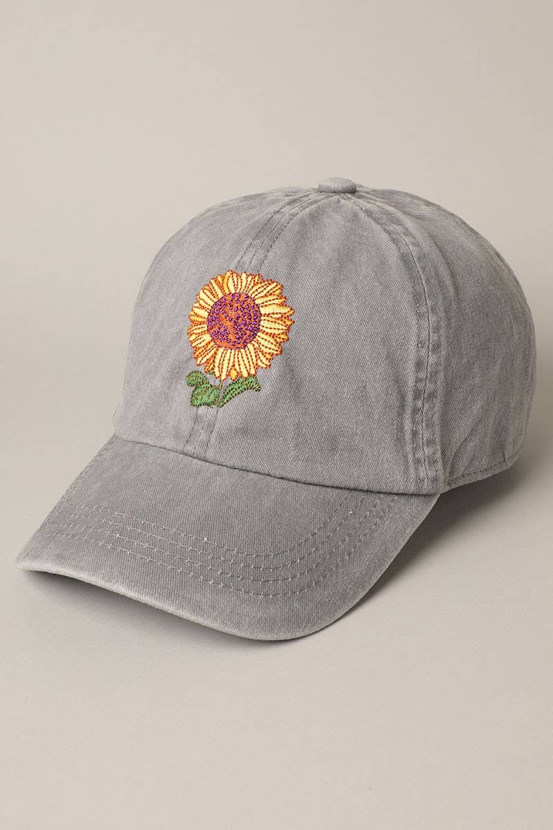 Fashion City - Venta al por mayor Gorra de béisbol - Mujer - Gorra de béisbol bordada girasol16