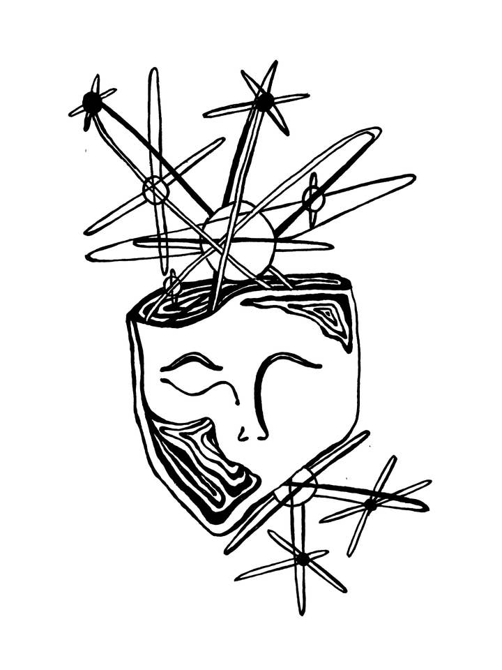 Blurred Art Print (abstract face) for wholesale by Mind & Company