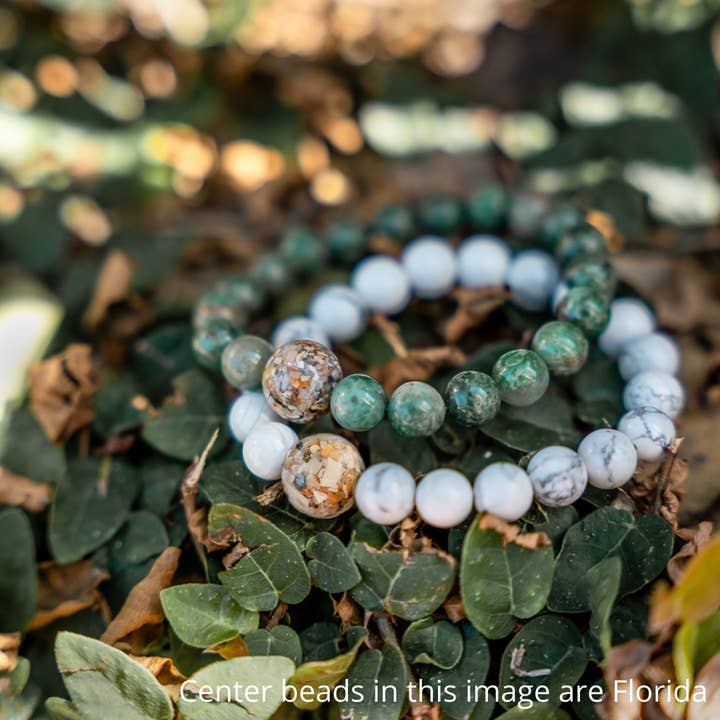 Homes Bracelets - Wholesale Beaded Bracelet - Wear a Real Piece of Lake Michigan - African Jade
