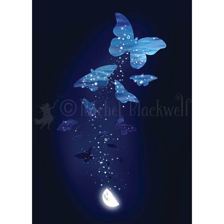 Moonshine Moths - Greetings Card for wholesale by Ethereal Earth