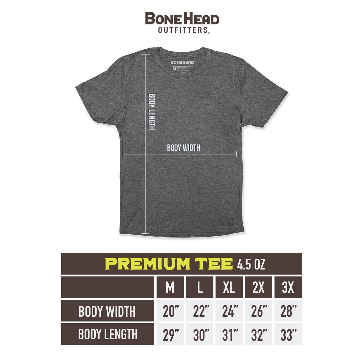 Bone Head Outfitters - Vente T-shirt sérigraphié – homme - Bone Head Outfitters Club de Temps Mort2