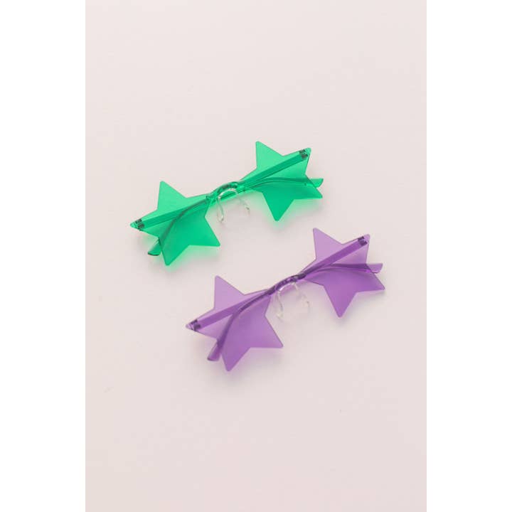 Space 46 Wholesale - Wholesale Sunglasses – Women's - Mardi Gras Star Sunglasses