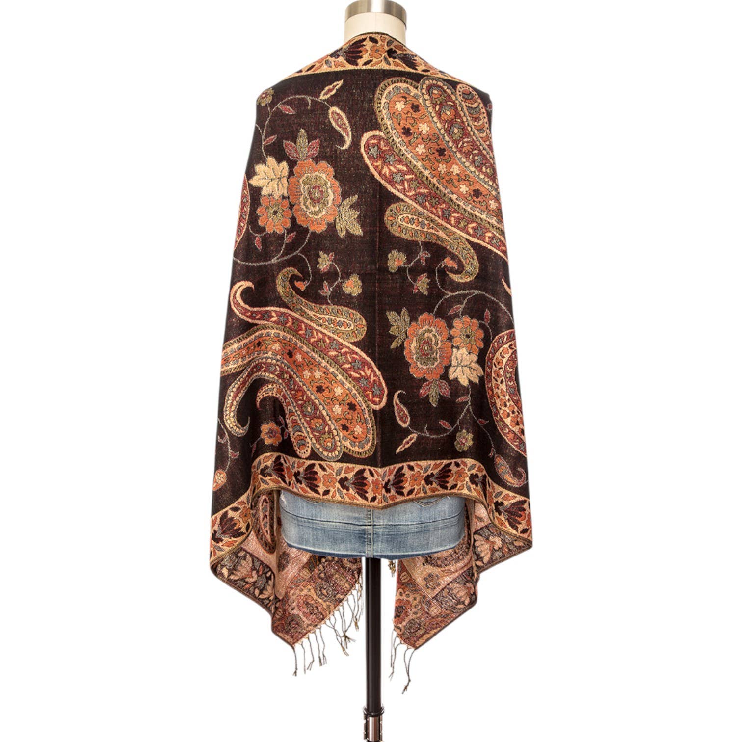 LA Jewelry Plaza - Wholesale Wrap - Women's - Paisley Intarsia Pashmina Set2