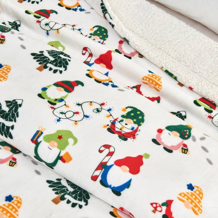 BH Collective - Wholesale Throw Blanket - Throw Blanket - Holiday Printed Sherpa - Esmay Collection27