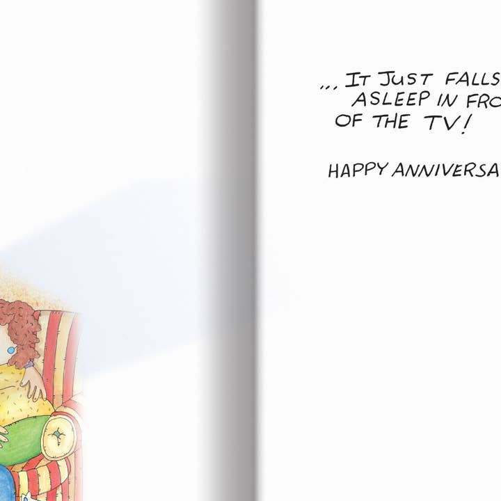 Oatmeal Studios - Vente Cartes d'anniversaire - Carte d'anniversaire Love Falls Asleep - 17771