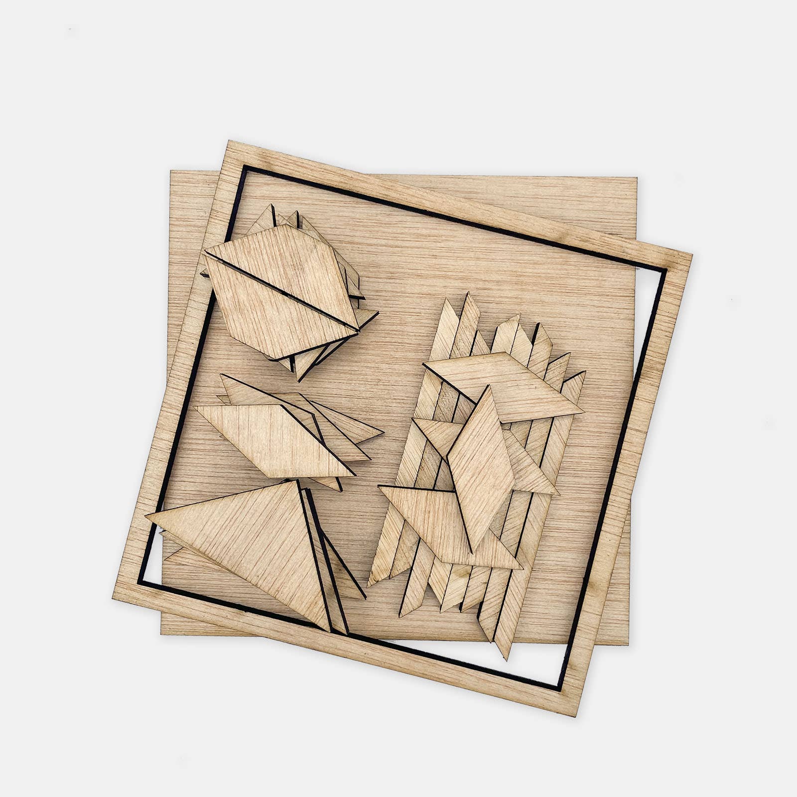 Bailey Builds - Wholesale DIY Craft Kit - Bailey Buildables: Quilt Square Wood Mosaic DIY Craft Kit1