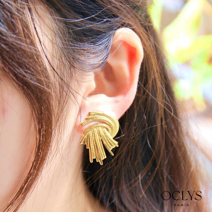 Roestvrijstalen oorbellen Paola voor wholesale door Oclys