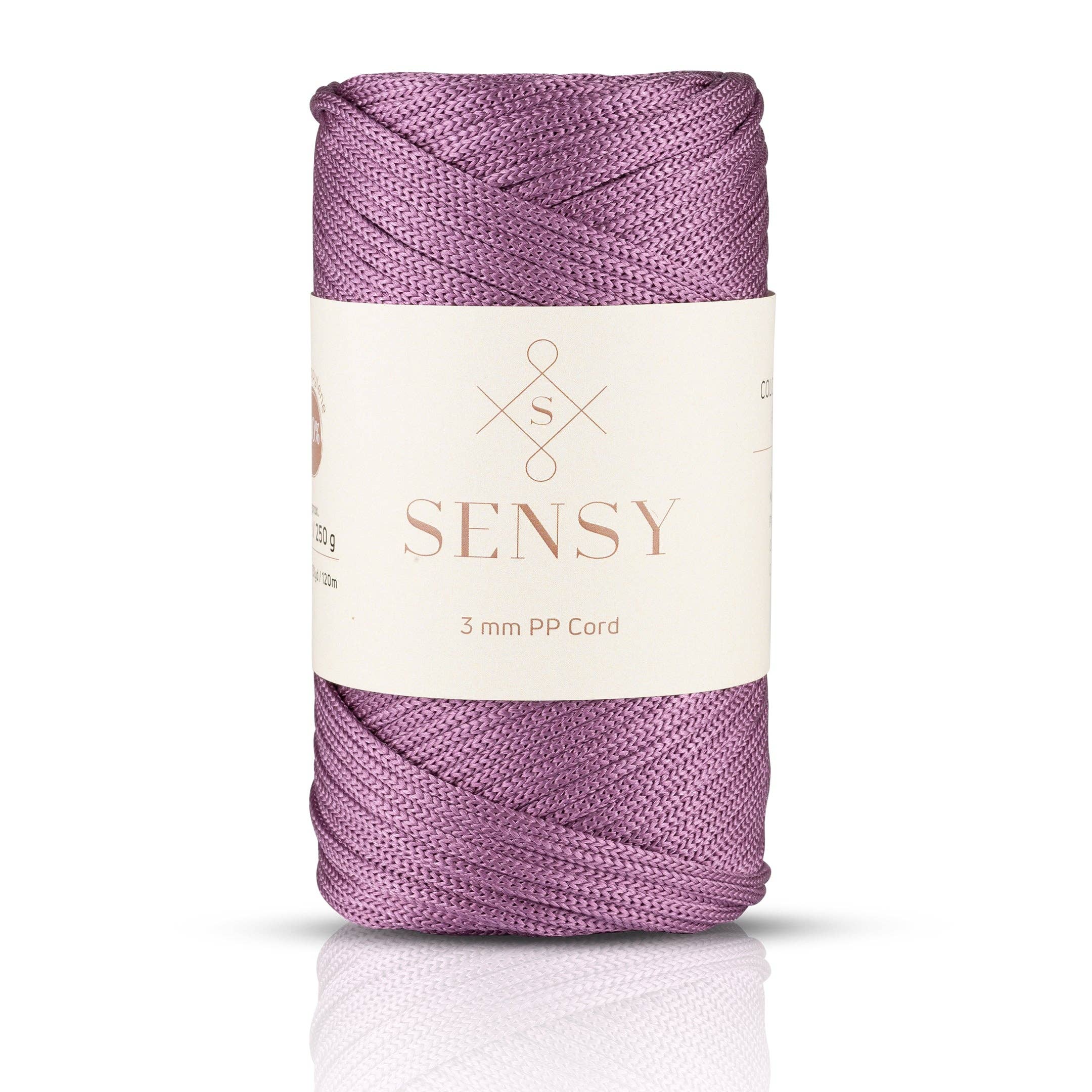 Sensy – Engroshandel Håndværk forsyninger – Sensy Premium 3 mm - 120 meter 100% polypropylen makramé snor8