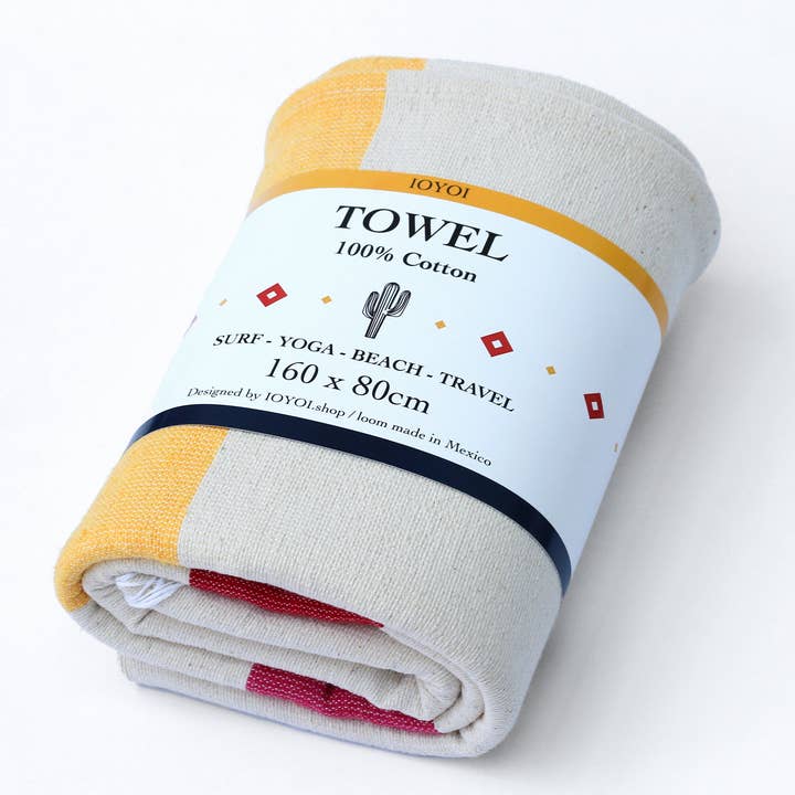 Naturlig bomuld/blå stribe for engroshandel hos IOYOI