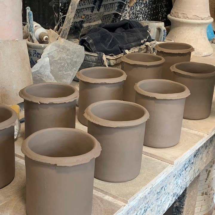 Rowe Pottery - Wholesale Jar/Filled Candle - Candle Crock: Holly Pine1