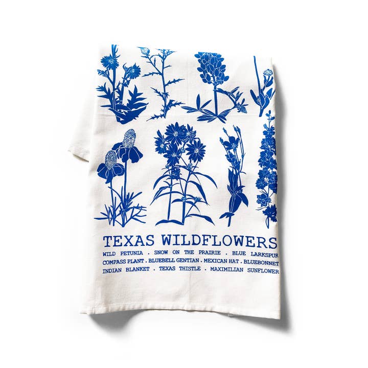 Planetarium - Wholesale Tea Towel - Texas wildflowers tea towel4