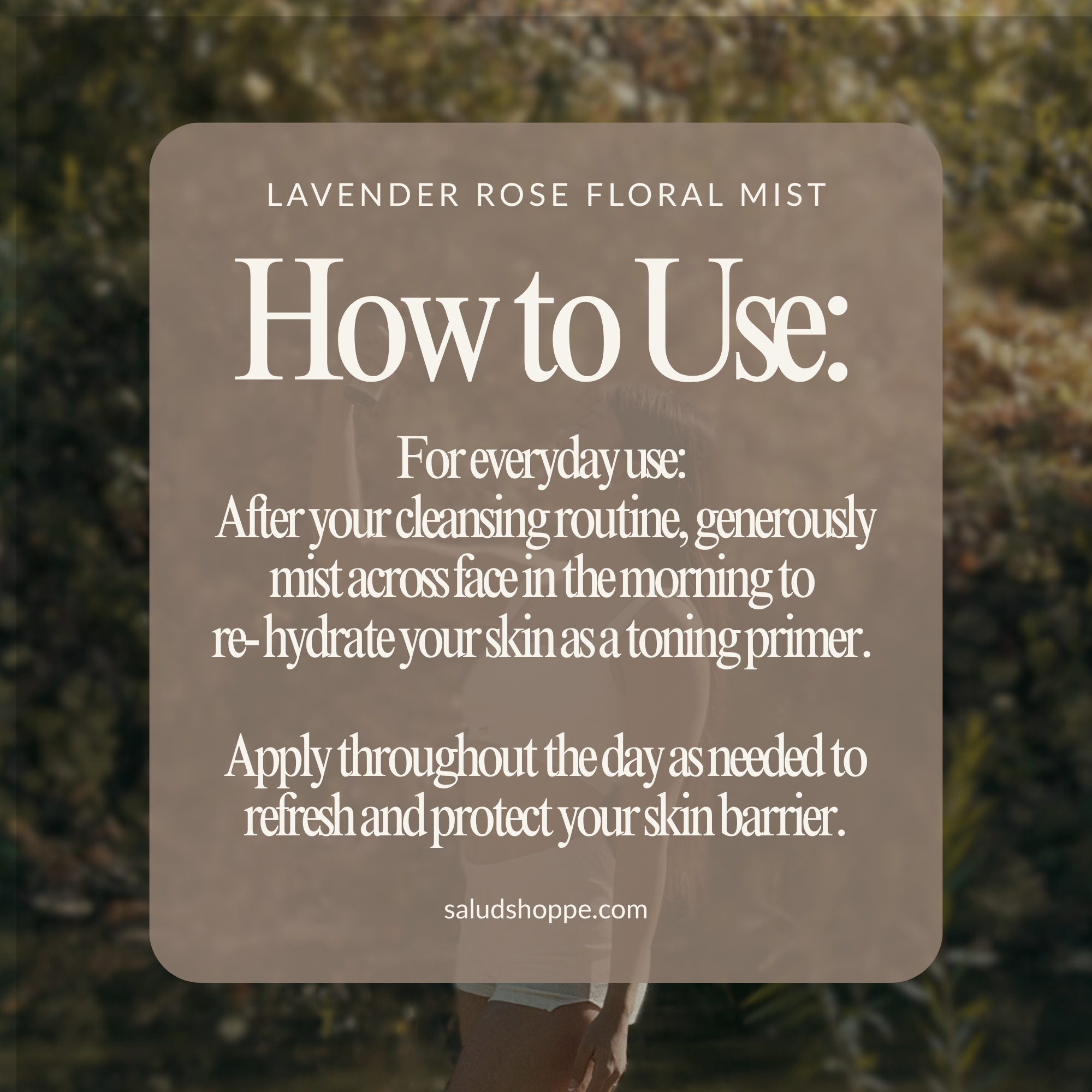 Salud - Wholesale Face & Body Mist/Water - Lavender and Rose Floral Mist | 3.38 fl oz / 100 ml4
