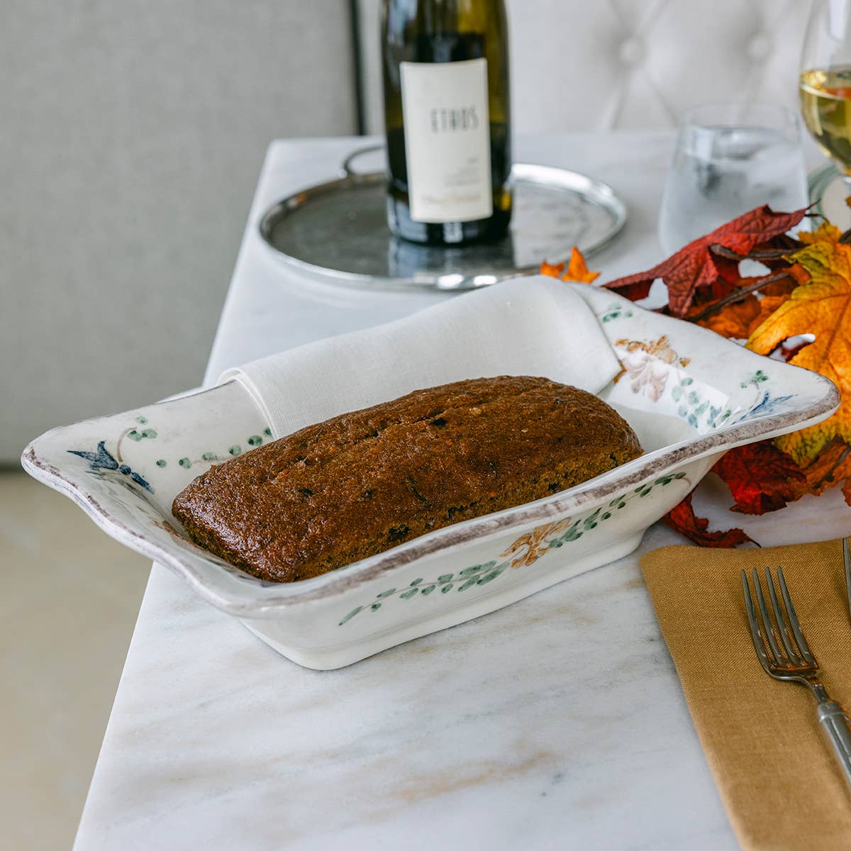 Arte Italica & Crown Linen Designs - Vente Assiettes/plats/bols de décoration - Plat Rectangulaire Medici3