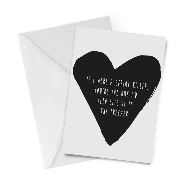 Serial Killer Romance Card for wholesale by Chart Design