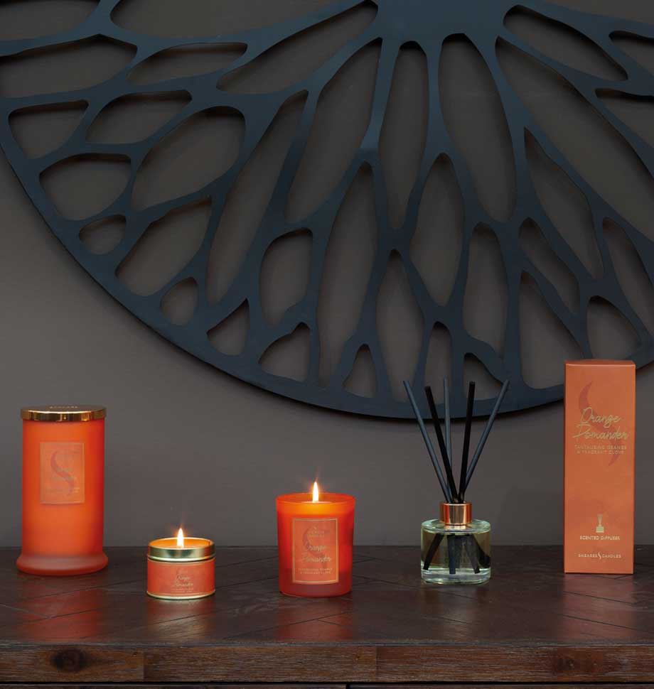 Shearer Candles – Großhandel Reisekerzen – Orange Pomander Kleine Zinnkerze1