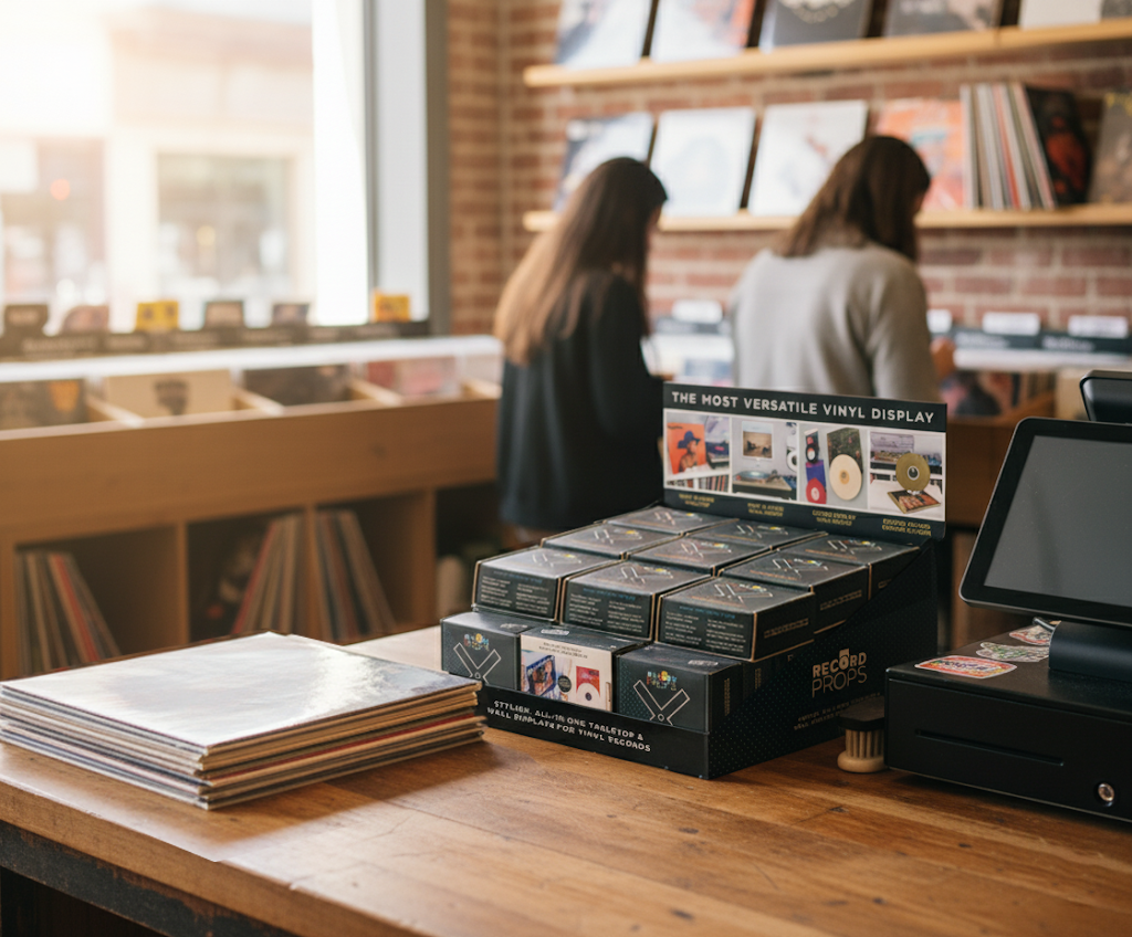 Record Props® - Venta al por mayor Papel pintado 3D - Exhibidor para discos de vinilo Record Props® (paquete de 30)18