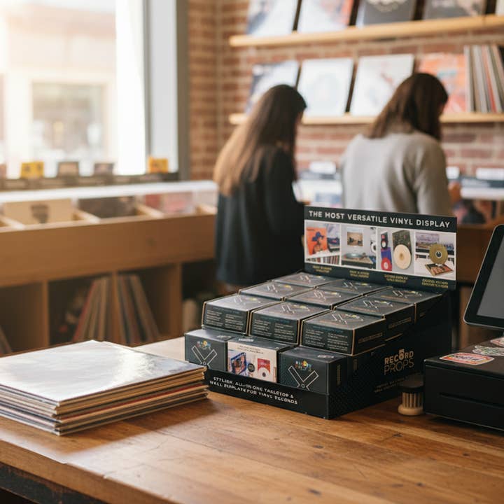 Record Props® - Venta al por mayor Papel pintado 3D - Exhibidor para discos de vinilo Record Props® (paquete de 30)18