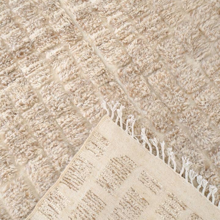 Moroccan Woven Treasures – wholesale Area rug – Beige Moroccan Rug, Beige Shag rug, Berber rug,9x12 area rug4