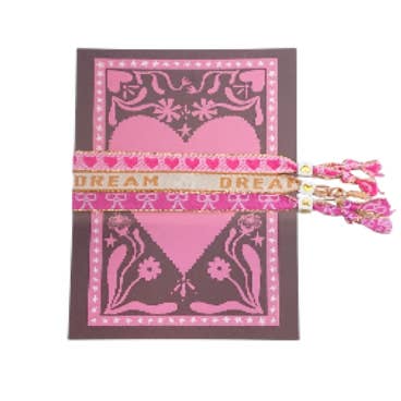 Bracelet Text Ribbon Greeting Card Love for wholesale by Sansira Jewelry