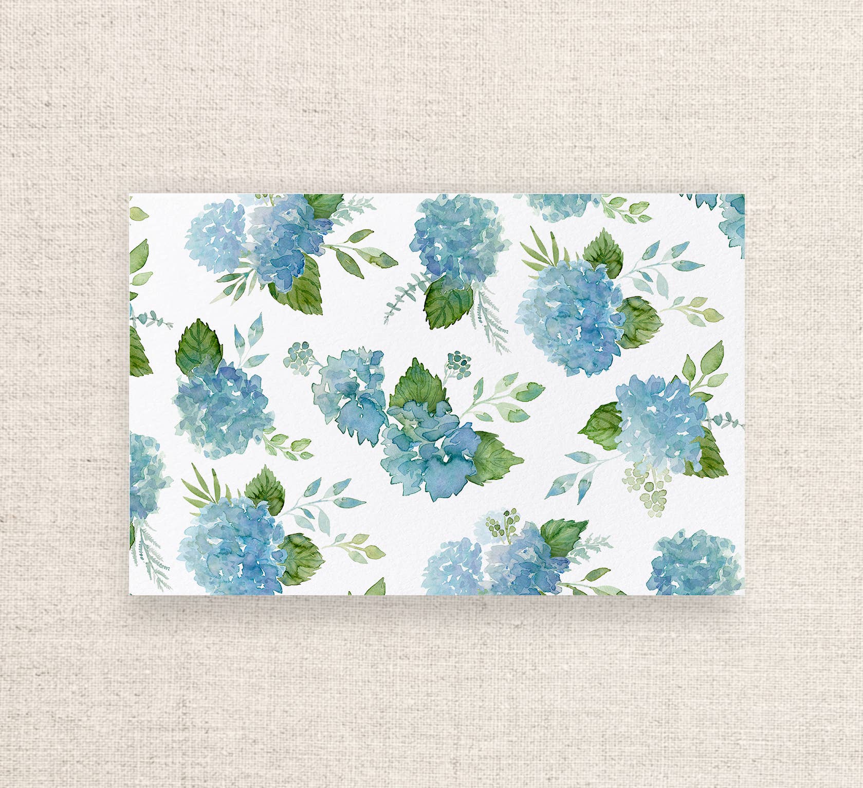 Ellen Davis Creative – Großhandel Einweg-Platzdeckchen – Tischsets aus Aquarellpapier mit Hortensien | 24er-Set1