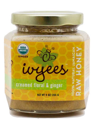 Cream Floral Ginger Honey for wholesale by Ivyees