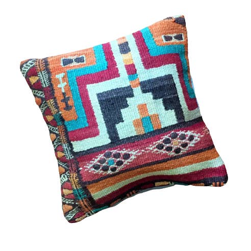 Capa de travesseiro lombar Kilim no.91 por atacado de Bohemtolia