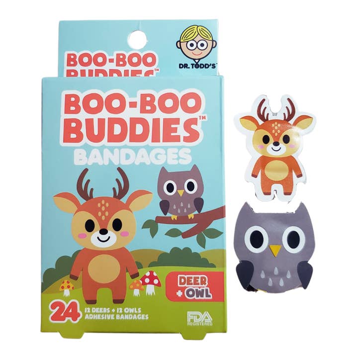 Kalan - Venta al por mayor Tiritas/vendas - Tiritas Boo Boo Buddies - Ciervo + Búho
