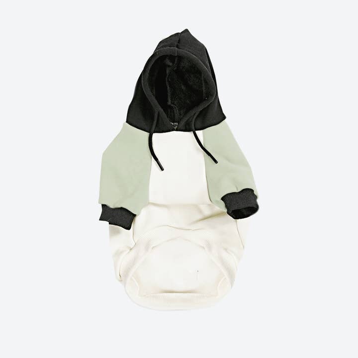 Spark Paws – wholesale Pet hoodie – Dog – Olive Cream Dog Hoodie2