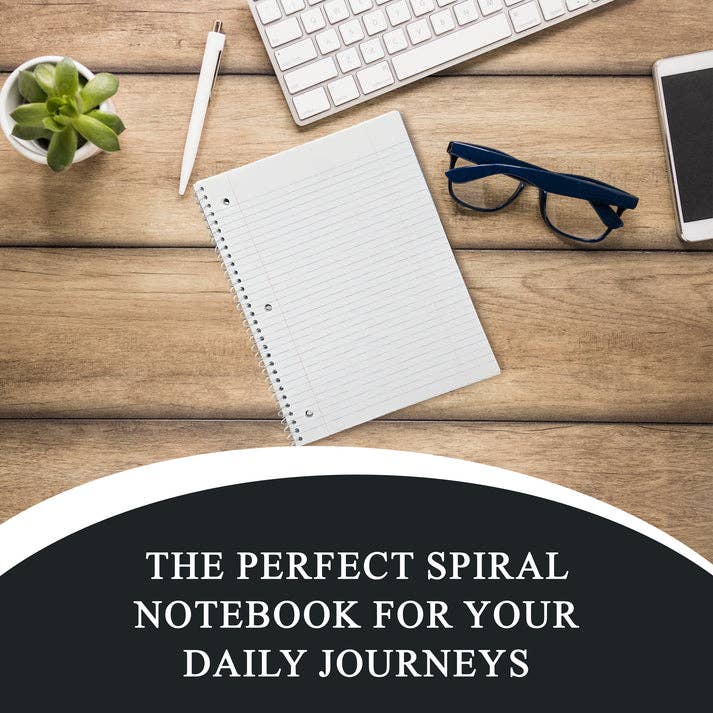 Three Leaf Products - Wholesale Notebook - Three Leaf 70 Ct. 1-Sub Spiral Notebook , Cr (Pack of 48)2