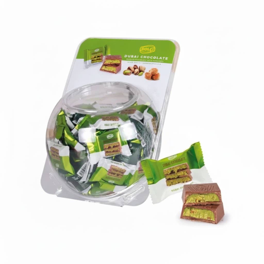 Aladdin – wholesale Chokladkaka – Antep Pistage Kadayif Dubai Choklad 16g Turkisk Halal