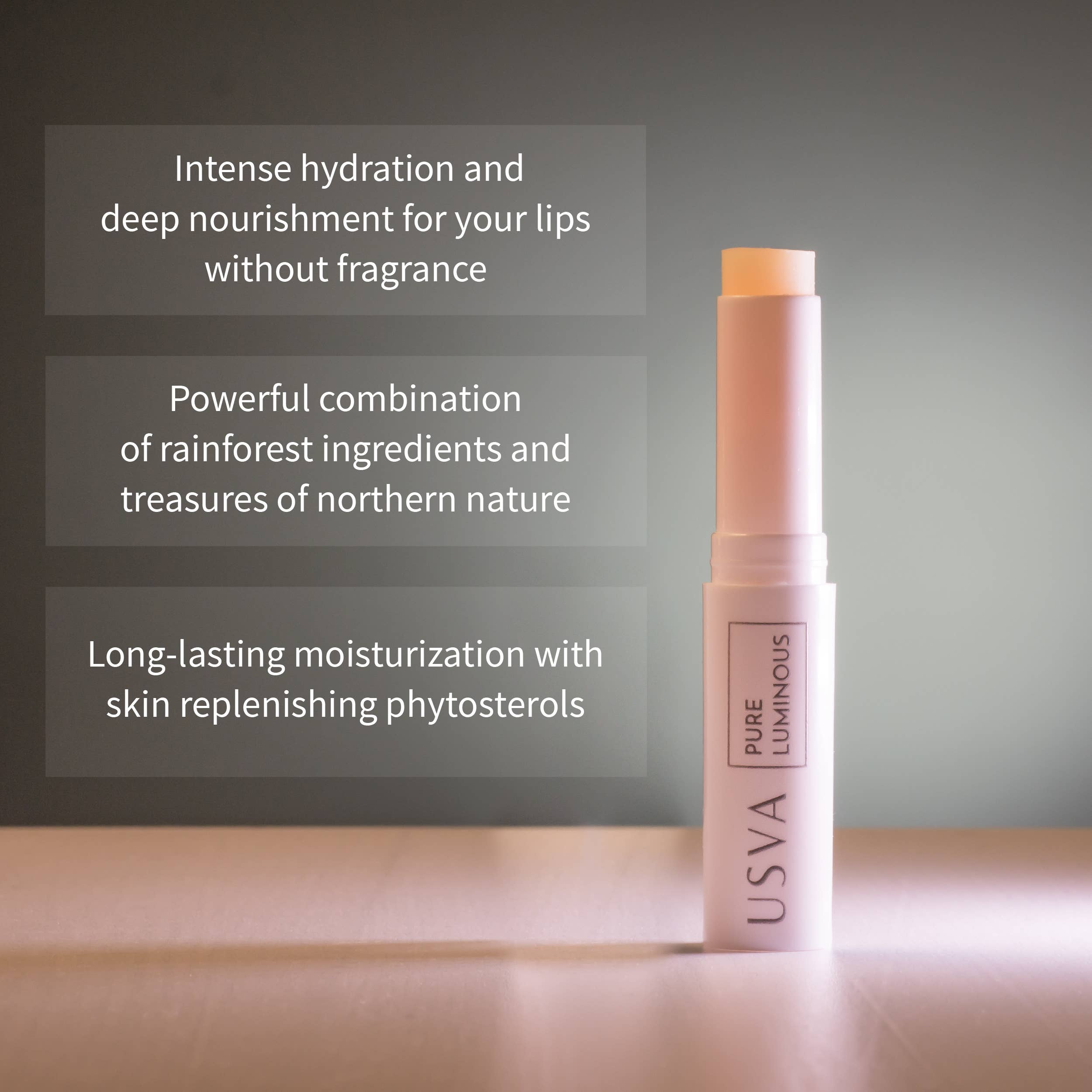Usva Cosmetics - Wholesale Lip Balm - Pure Luminous Deeply Nourishing Lip Balm, Fragrance Free3