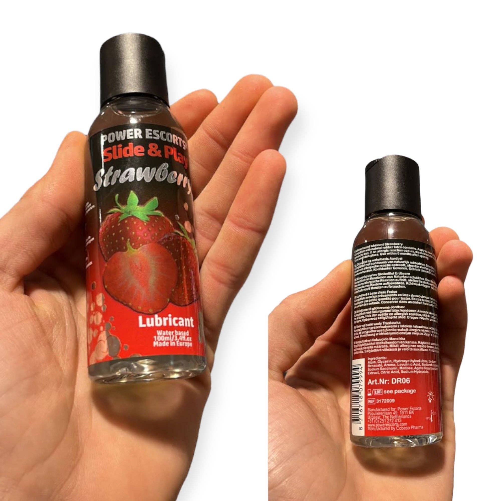 Kinky Pleasure - Wholesale Personal Lubricant - Power Escorts - DR06 - Strawberry Lubricant 100 ML - Slide & Play - Water-based2
