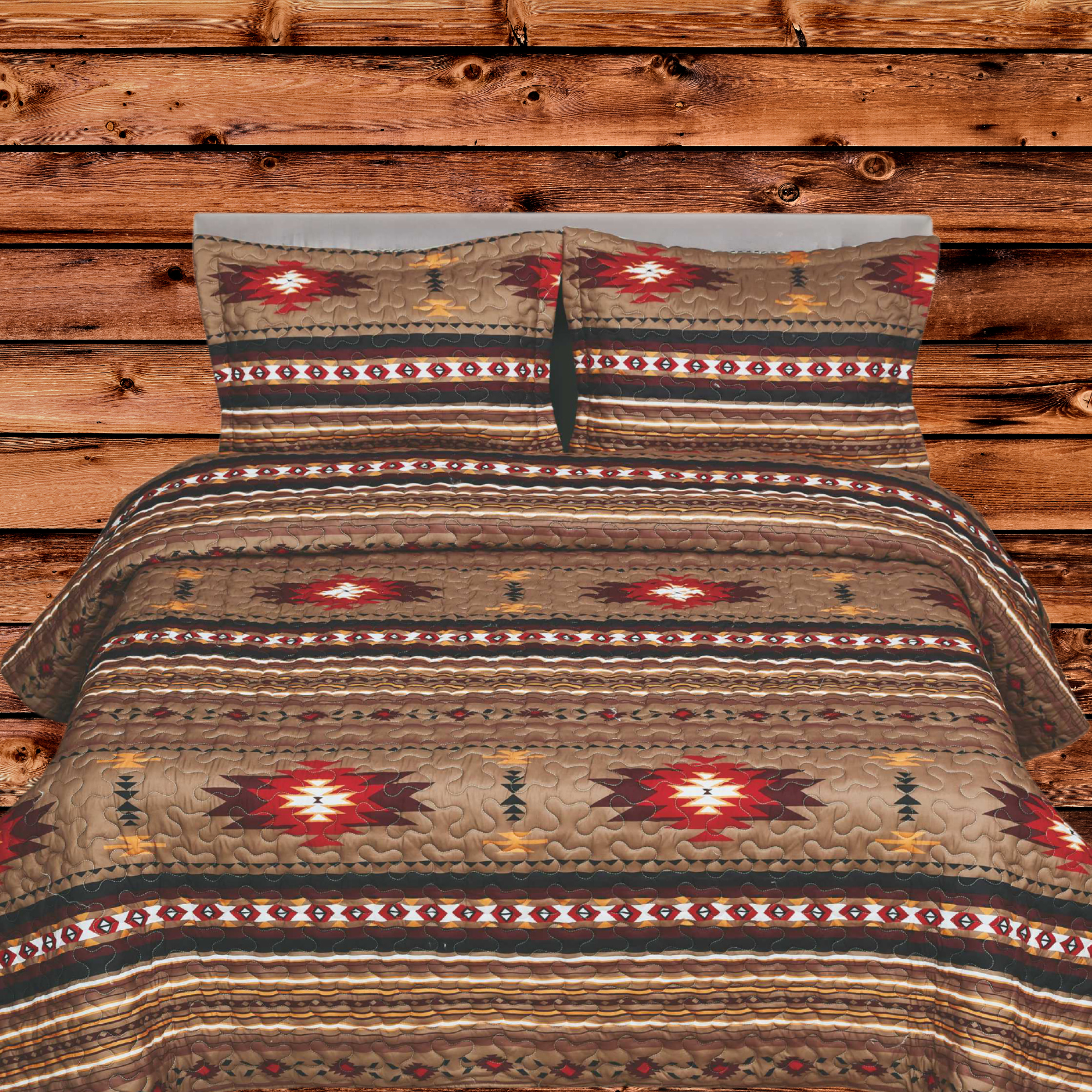 Unidos Collection - Wholesale Bedding Set - Unidos Collection™ Laredo Quilt 3pc Set (Group 2)5