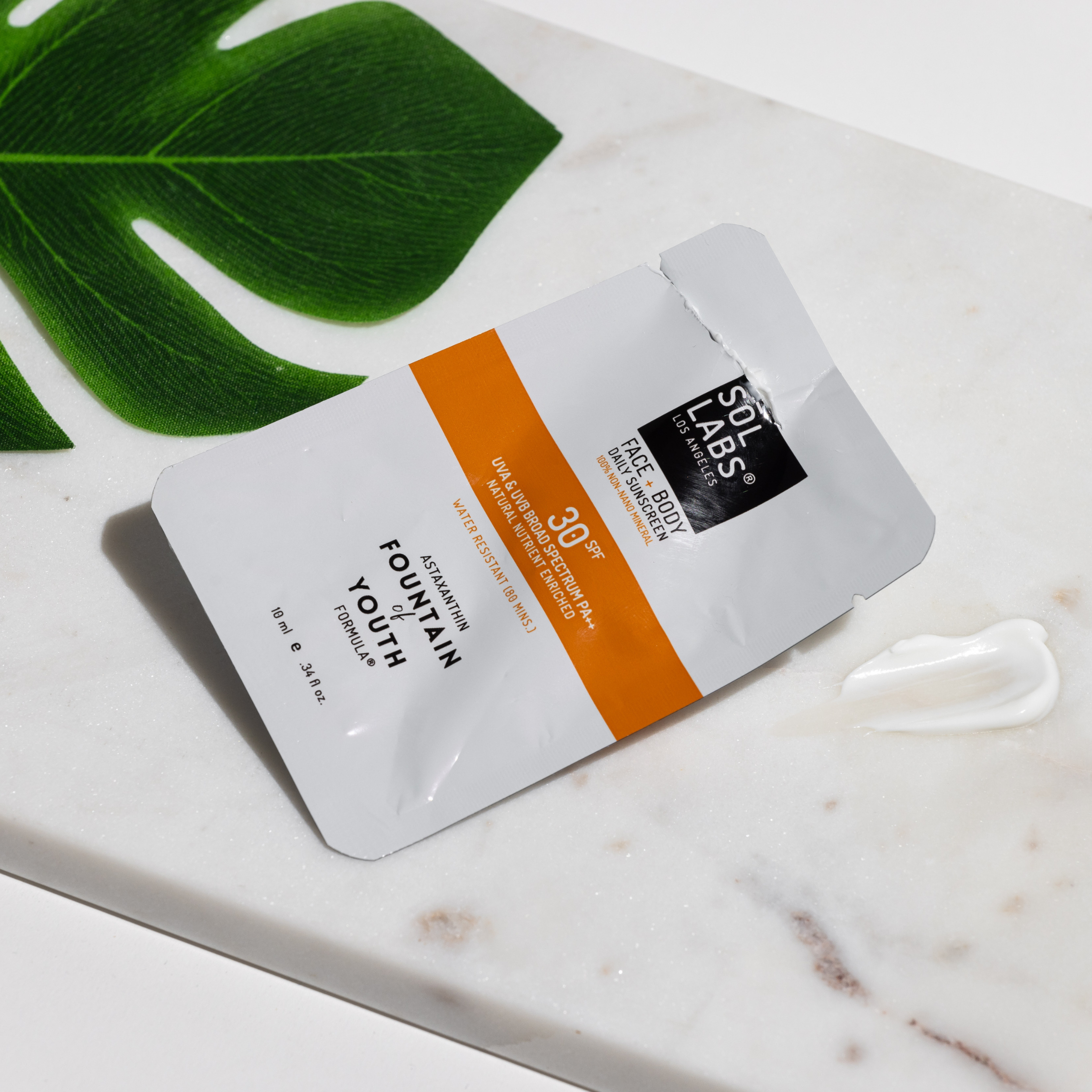 SOL LABS® - Wholesale Sunscreen - SOL LABS® Natural Mineral SPF 30 On-The-Go Sunscreen Packets (Box of 12) - Broad Spectrum UVA/UVB Protection & Hydrating Formula3