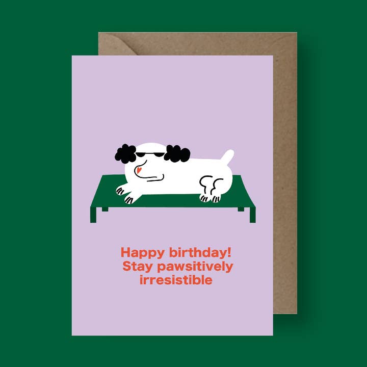 Sassy Dog Birthday Card for wholesale by Seekprint