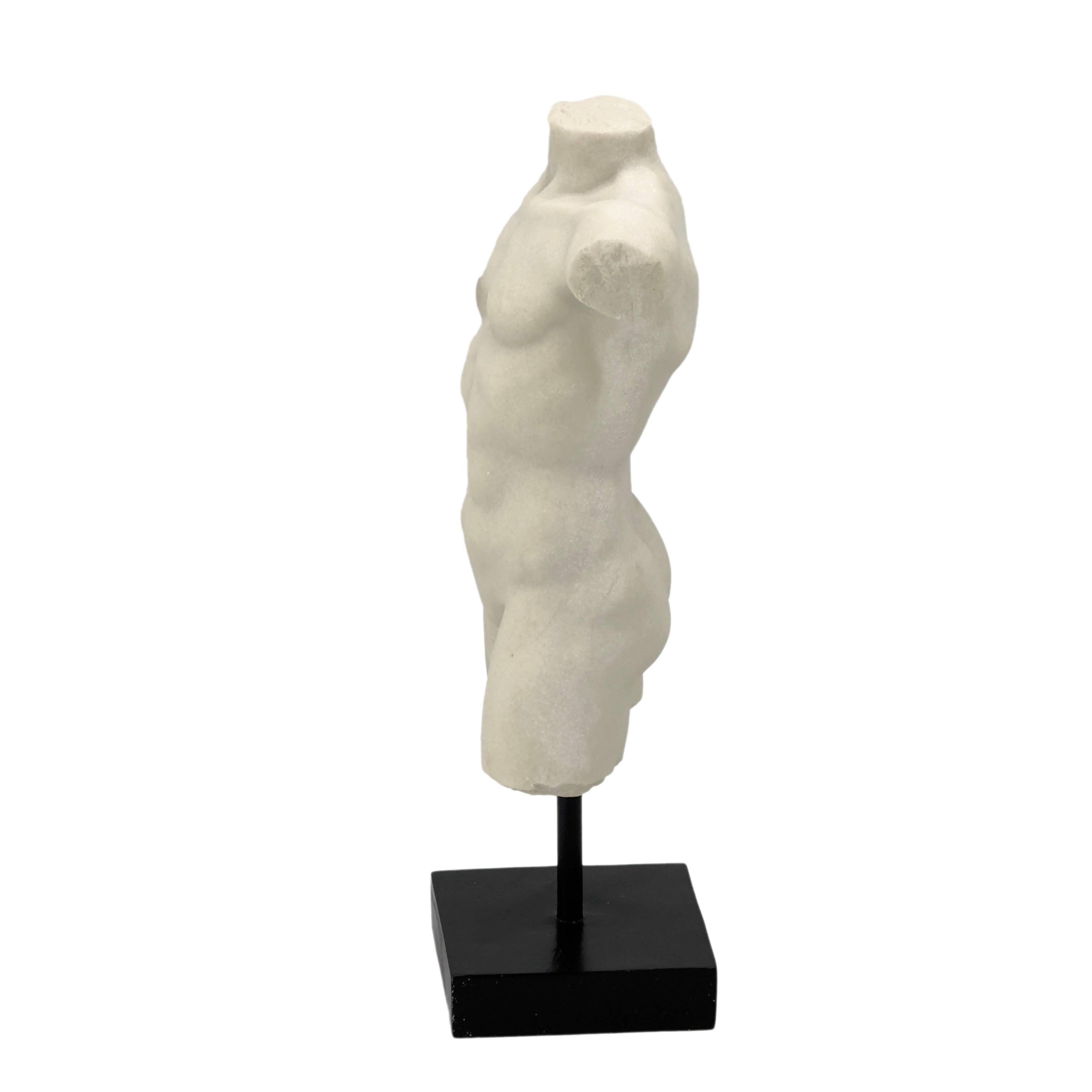 Galt International Company - Wholesale Decorative Figurine - Poly-Marble Torso Bust Greek Roman Tabletop Statue 15"11