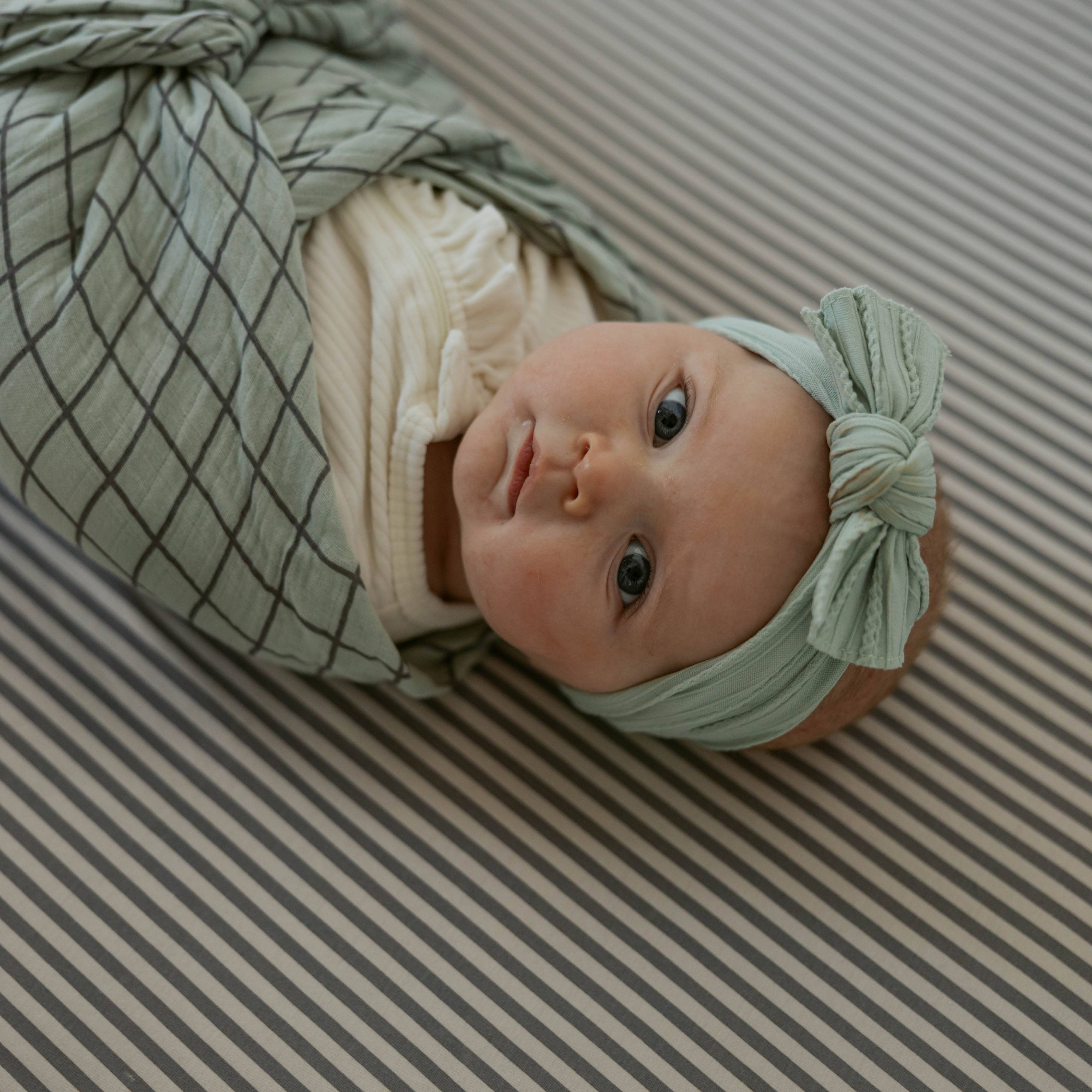 Parker Baby Co. – wholesale Pannband - Baby – Pebble Set - Kabelstickade knutna pannband - 5-pack7