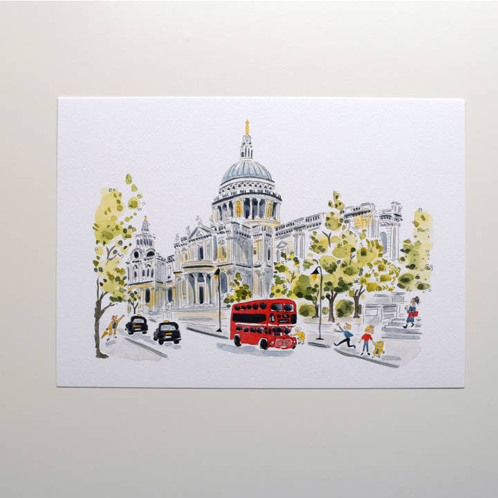 St Paul’s Cathedral Print for wholesale by Home-Drawn illustrations by Aurélie