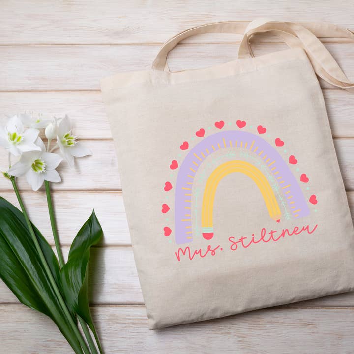E & A Customs - Wholesale Tote Bag - Unisex - Personalized Teacher Tote Bags3