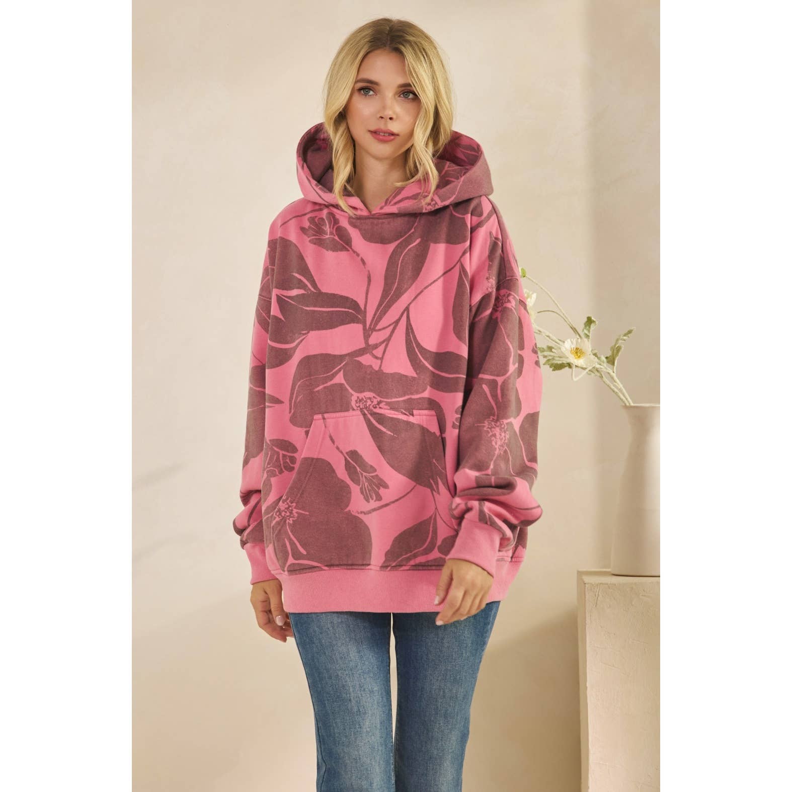 Veveret – wholesale Hoodie - Dam – Tryckt fleecehuvtröja10