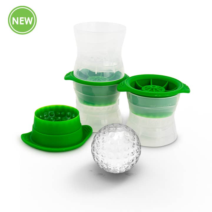 Ventures Int'l Products Inc. - Wholesale Ice Tray/Mold - TOVOLO® Golf Ball Ice Molds, Set of 3 - Spring Green