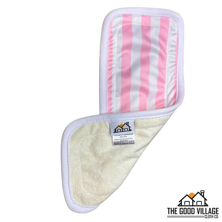 The Good Village Cloth Co + Market - Wholesale Diaper (Cloth) - Baby - Bamboo Booster | Single | Blush Breeze